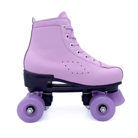 Double Row Leather Purple Roller Skates Cjdropshipping
