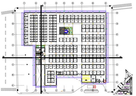 2d Cad Drawing Of Shopping Mall 2 Auto Cad Software Cadbull
