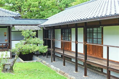 Traditional Courtyard In Kyoto Japan Picture And Hd Photos Free