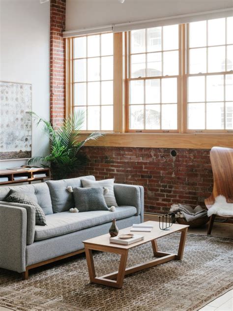 A Modern Industrial Loft Reveal With Guest House Living Room Flooring