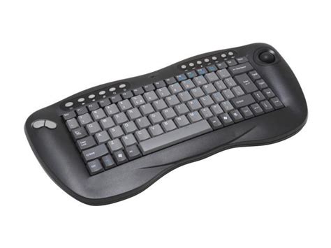 X Gene 01027 Black Rf Wireless Keyboard With Optical Trackball