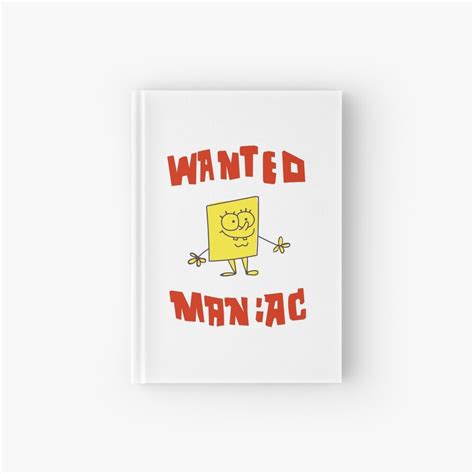 Spongebob Squarepants Classic Wanted Maniac Hardcover Journal By