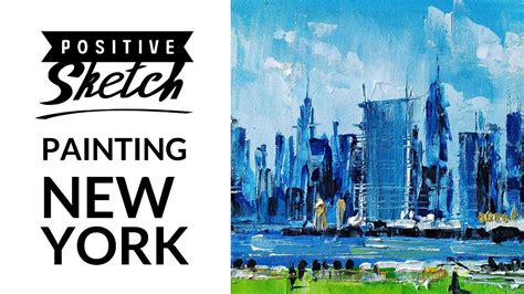 Acrylic Painting City Easy Painting Cityscape Abstract New York City