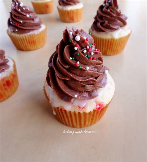 This chocolate cake with chocolate mousse filling belongs in a baking contest! Peppermint Cupcakes with White Chocolate Ganache and ...