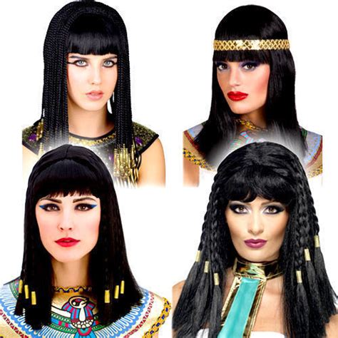 Egyptian Cleopatra Wigs Ladies Fancy Dress Ancient Egypt Adult Costume Accessory Ebay