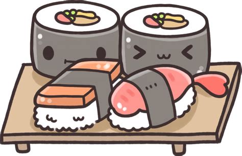 Cute Animated Sushi