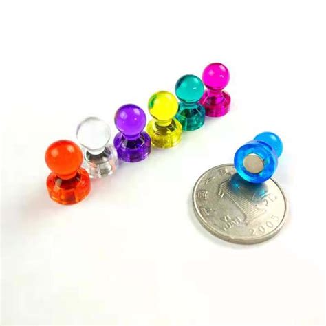 Colorful Push Pin Magnets Assorted Color Strong Magnetic Push Pins China Permanent Magnet And