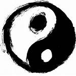 Yang Yin Transparent Grunge Symbol Jitsu Jiu