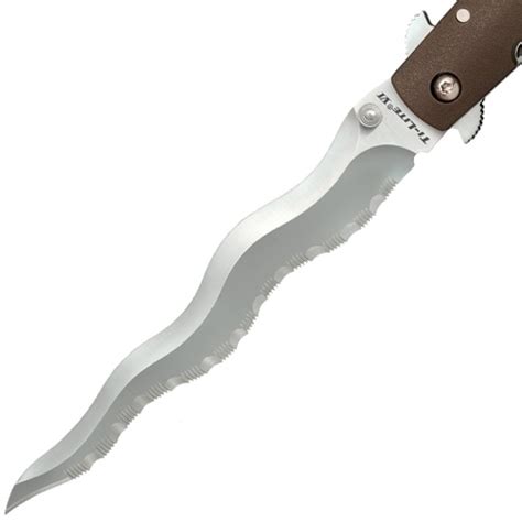 Barringtons Swords Cold Steel Knives 6 Inch Ti Lite Kris Blade Serrated