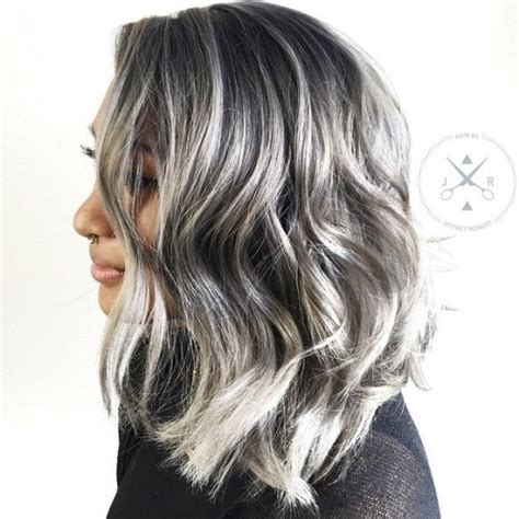 Some black women may be nervous to experiment with short hairstyles. 60 Ideas of Gray and Silver Highlights on Brown Hair
