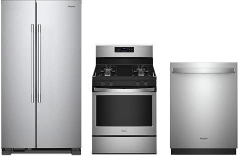 This is why the era of the modern, compact, sleek, and thus, opting for a stainless steel kitchen appliance package would be your way of helping mother nature. Whirlpool WPRERADW70 3 Piece Kitchen Appliances Package ...