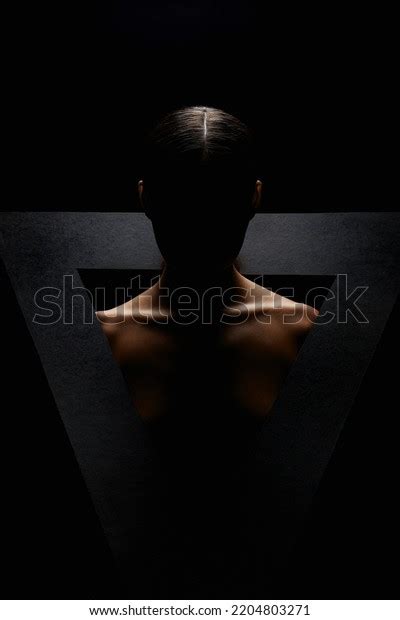 Beautiful Naked Woman Triangle Art Portrait Stock Photo Shutterstock