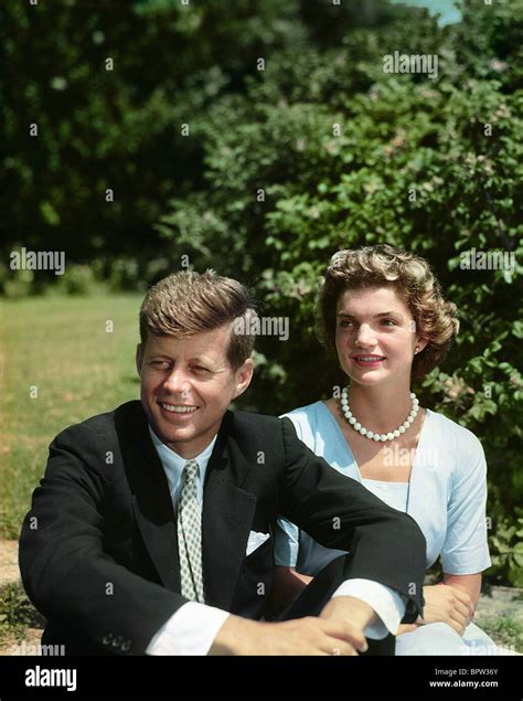 John F Kennedy And Jacqueline Kennedy Us Senator And Wife 01 October