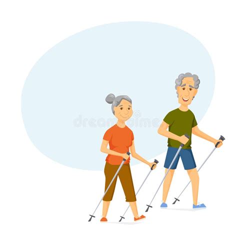 Walking Health Seniors Stock Illustrations 239 Walking Health Seniors