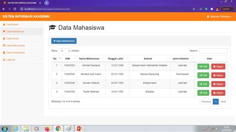 Sistem Informasi Penerimaan Mahasiswa Baru Menggunakan Php Mysql Web Images