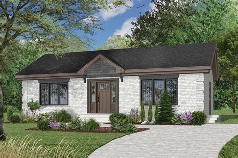 This apartment has an easy open flow because of is layout. Simple 2 Bedroom House Plan - 21271DR | Architectural ...