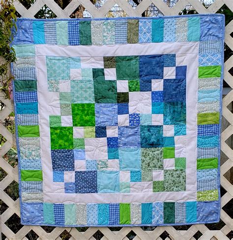 Double Four Patch Baby Quilt Pattern