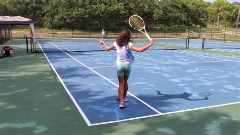 Our Year Old Tennis Prodigy Training With Carla She Hits A One Handed Backhand Youtube