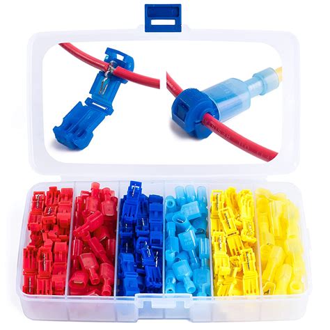 Wirefy T Tap Wire Connectors Kit Electrical Connectors Kit Spade Terminals Quick Splice