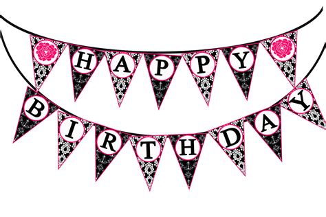 Happy Birthday Birthday Banner Clipart Free Download Clip Art Clipartix