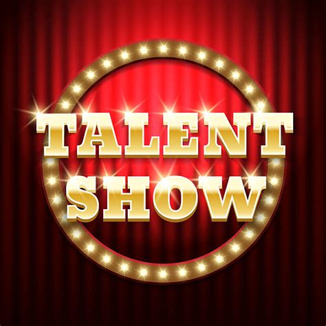 Talent Show Golden Sign By Olena1983 Thehungryjpeg