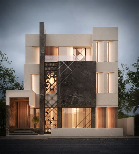500 m private villa kuwait sarah sadeq architects facade house modern house design house
