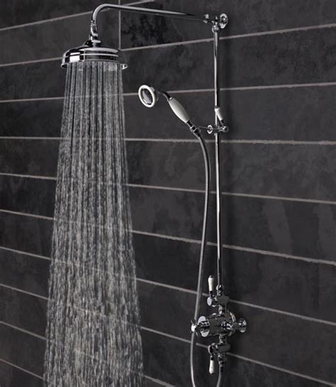 Using advanced technology, h 2 okinetic powerdrench ® spray sculpts water into a unique pattern, giving you 3x the coverage of a standard shower head.* make every shower exceptional with a shower head that gives you concentrated and powerful water. Tavistock Varsity Exposed Dual Function Shower Valve System