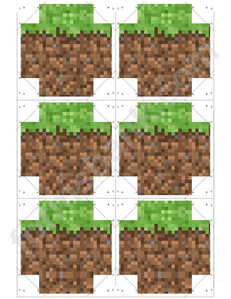 Minecraft Printable Blocks - Printable Word Searches