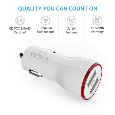Anker is the global leader in charging technology. Anker PowerDrive 2, 24W, 2-Port Car Charger (White) in BD