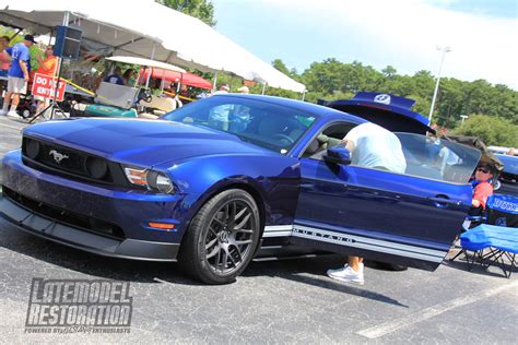 Deep Impact Blue S197 Mustang With Rtr Wheels At Mustang W Flickr