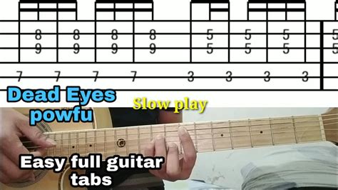 Dead Eyes Full Guitar Tabs Powfu Ft Ouse Guitar Lesson Tutorial