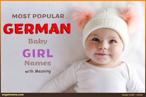 Most Popular German Baby Girl Names With Meaning