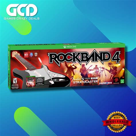 Xbox One Rock Band 4 Wireless Guitar Bundle Games Crazy Deals
