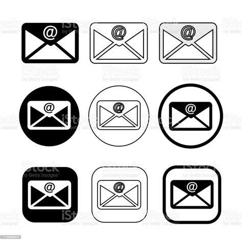 Set Of Simple Sign Email Icon Mail Symbol Stock Illustration Download