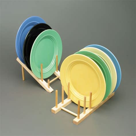 Wood Plate Rack Slanted By Jk Adams Natural Wood Cookware