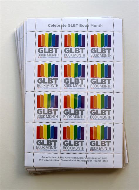 Stamps For The American Library Association Promoting Glbt Book Month