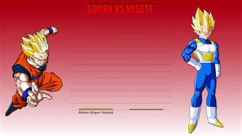 Dragon Gohan Vs Vegeta Tournament Of Power Youtube