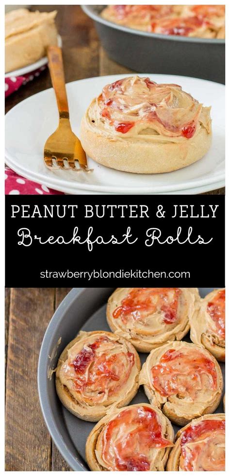 Grape is definitely my least favorite, plus it totally wouldn't have matched. Peanut Butter and Jelly Breakfast rolls | Breakfast brunch ...