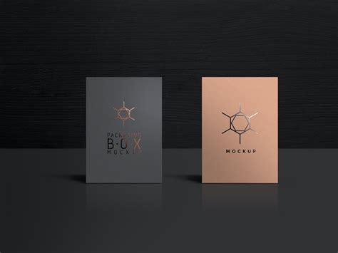 Create retail packaging based on your preferred size & design. Elegant Box Mockup For Packaging Designs With Different ...