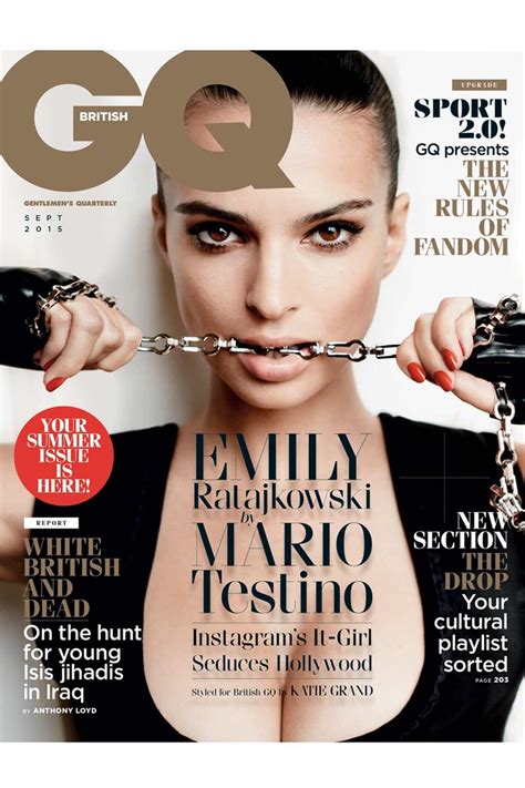 Emily Ratajkowski Covers British Gq Magazine Lifewithoutandy