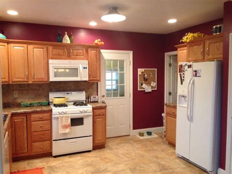 But if you're painting your kitchen cabinets, that's a lot of work. My kitchen! Behr Classic Berry! | Kitchen, Kitchen ...