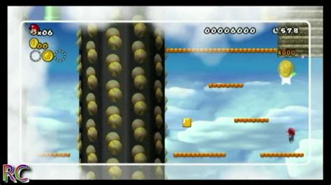 New Super Mario Bros Wii Nsmb World 7 Big Castle Star Coin Youtube