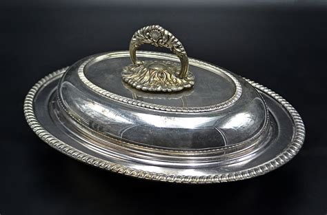 Sheffield Reproduction Silver Plate Covered Serving Dish With Etsy Canada