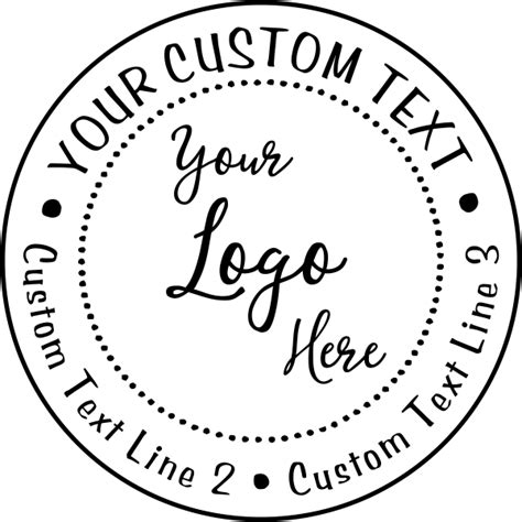 Make Your Own Stamp Custom Round Logo Simply Stamps