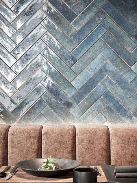 Soho Blu Luxury Italian Gloss Wall Tile - 60x250