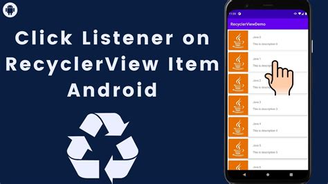 Recyclerview Item Click Listener Android Example OnItemClickListener