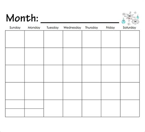 15 Sample Calendar Templates For Kindergarten Sample Templates