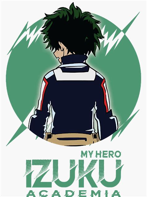 Izuku Midoriya Character Style My Hero Academia Manga Art Sticker