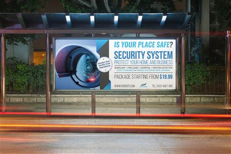 Security System Billboard Template Worth To Buy