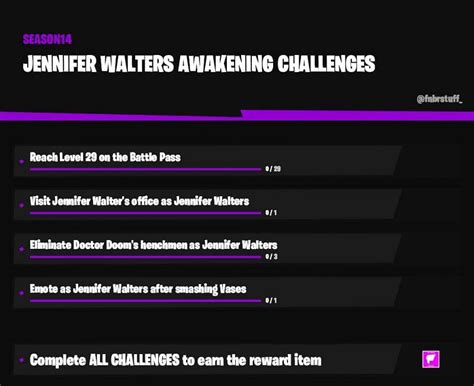 The fortnite week 9 challenges were (mostly) leaked. Fortnite Season 4 Challenges: How to Unlock She-Hulk ...